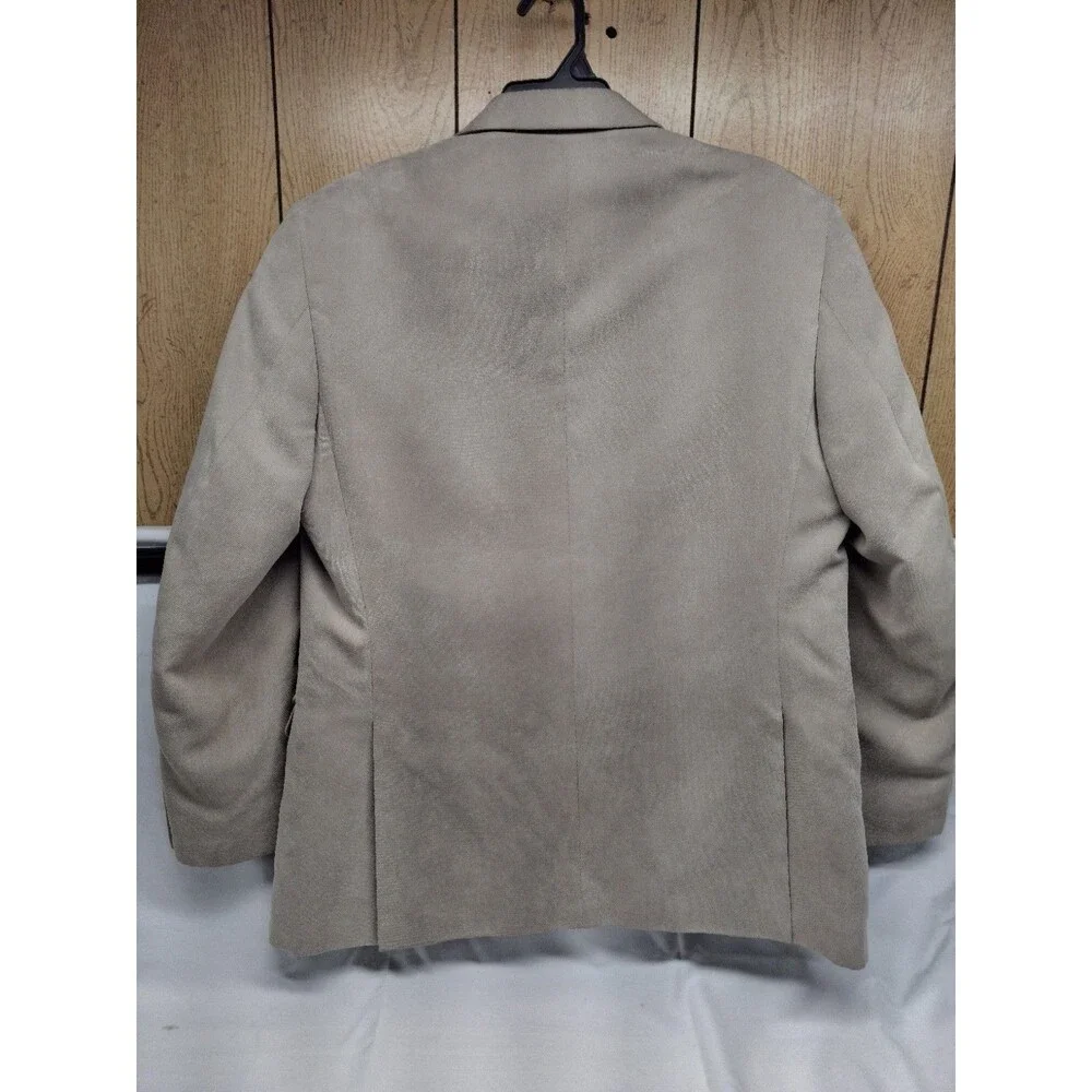 Jean Paul Germain Sport Coat LONDON Blazer Mens 38R Beige Microfiber